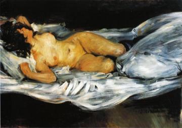 Reclining Nude Artwork by Lovis Corinth