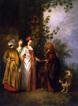 The Fortune Teller Artwork by Jean-Antoine Watteau