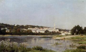 The Banks of the Saine at St. Cloud Artwork by Stanislas Lepine