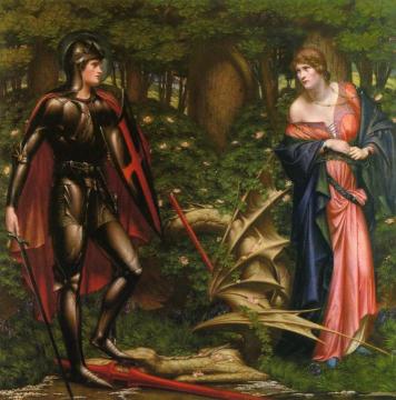 Saint George And The Slain Dragon Artwork by Sidney Harold Meteyard