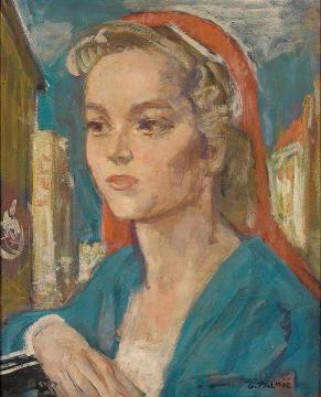 Portrait Of A Young Lady Artwork by Gisbert Palmie