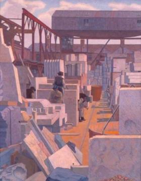 The Stoneman's Yard Artwork by Charles Ginner