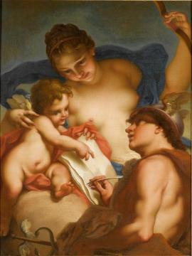 Venus, Mercury and Cupid Artwork by Antonio Balestra