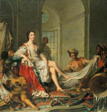 Mademoiselle De Clermont 'en Sultane' Artwork by Jean-Marc Nattier