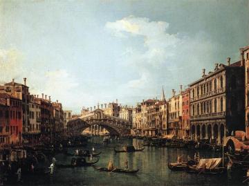 Rialto Bridge from the South Artwork by Giovanni Antonio Canal