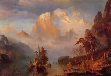 Rocky Mountains Artwork by Albert Bierstadt