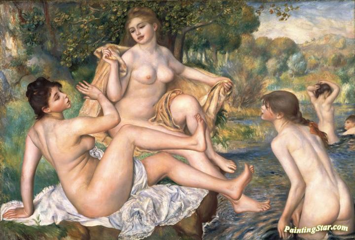 The Great Bathers Artwork by Pierre Auguste Renoir