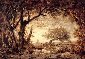 Edge of the Forest of Fontainebleau Artwork by Théodore Rousseau