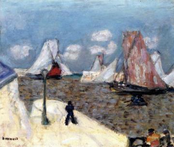 Boats Near The Port Artwork by Pierre Bonnard