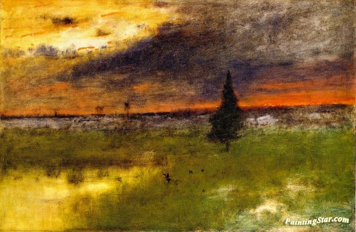 The Lonely Pine Artwork by George Inness
