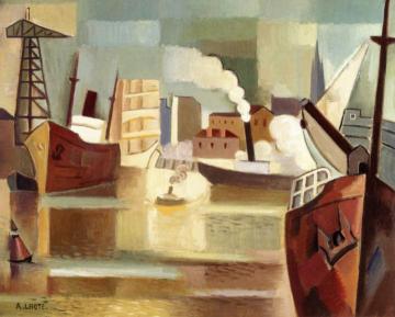 The Port Of Bordeaux Artwork by André Lhote