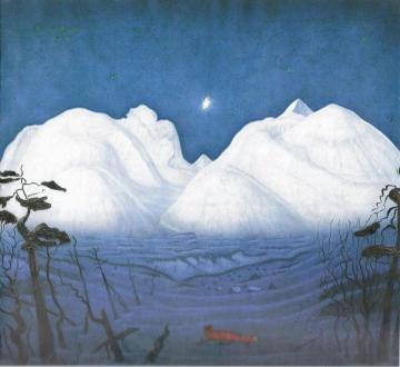 Winter Night In The Mountains Artwork by Harald Oskar Sohlberg