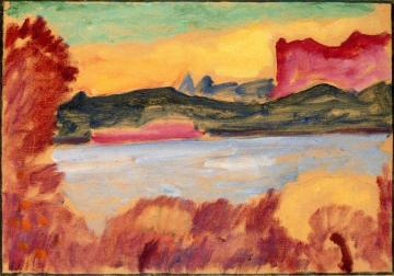 Landscape, Lake Geneva Artwork by Alexej Jawlensky
