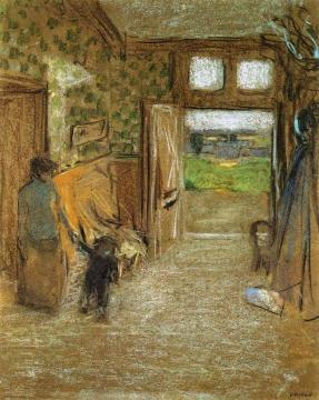 The Vestibule at Saint-Jacut-de-la-mer Artwork by Edouard Vuillard