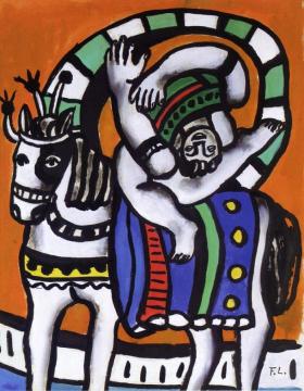 The Acrobat And Horse Artwork by Fernand Léger