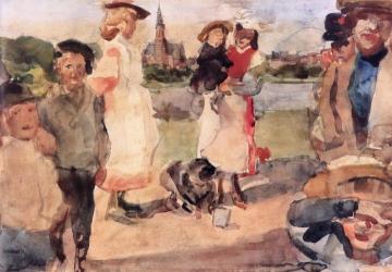 Children in the Oosterpark, Amsterdam Artwork by Isaac Israels