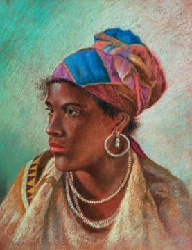 Portrait Of A Woman (női Portré) Artwork by Gyula Tornai