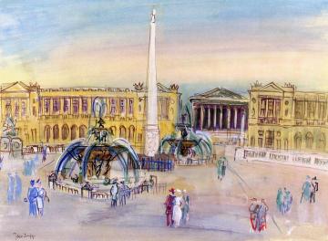 Place De La Concorde Artwork by Jean Dufy