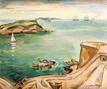 Landscape at Saint-Malo Artwork by Emile-othon Friesz