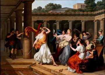 Odysseus Recognises Achilles Amongst The Daughters Of Lycomedes Artwork by Louis Gauffier