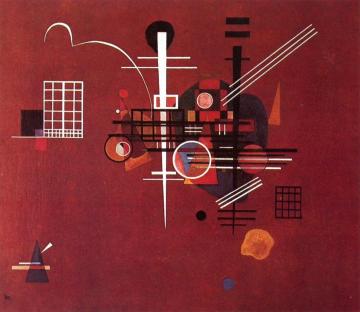 Dull Red Artwork by Wassily Kandinsky