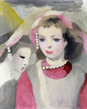 Two Girls Artwork by Marie Laurencin