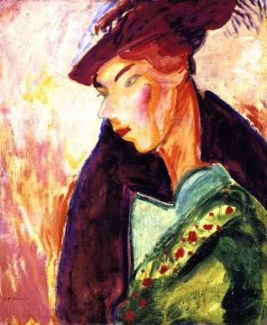Woman with a Hat Artwork by Alfred Henry Maurer