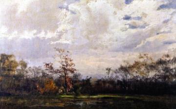 The Border of the Alley Pond, Queens Artwork by Charles Henry Miller