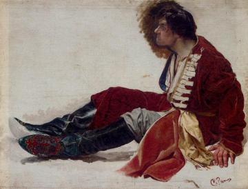 A Bemused Moment Artwork by Ilya Yefimovich Repin