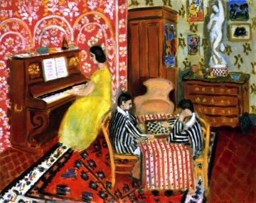 Pianist and Checker Player Artwork by Henri Matisse