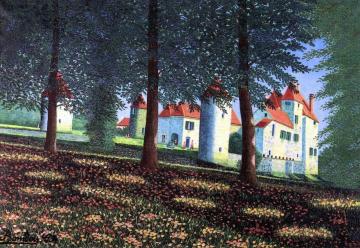 Château in Burgundy Artwork by Camille Bombois
