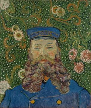 Portrait Of The Postman Joseph Roulin Artwork by Vincent Van Gogh