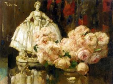Still Life With Roses Artwork by Fernand Toussaint