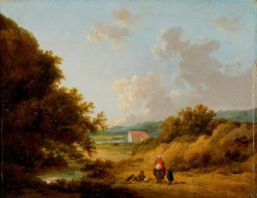 Landscape with a Gypsy Family Artwork by George Morland