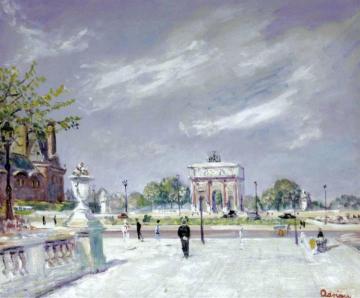 Les Tuilieries Artwork by Lucien Adrion