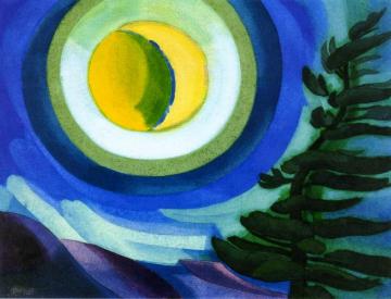 Moon Radiance Artwork by Oscar Bluemner