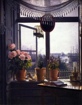 View From The Artist's Window Artwork by Martinus Rorbye