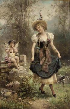 In Love Artwork by Hans Zatzka