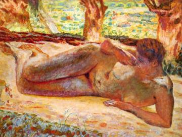 Nude Resting Artwork by Pierre Bonnard