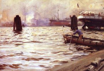 Hamburg Harbour Artwork by Anders Zorn