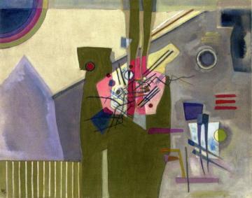 Rose in Grey Artwork by Wassily Kandinsky