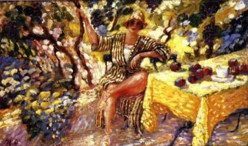 The Garden At Saint Tropez Artwork by Henri Lebasque