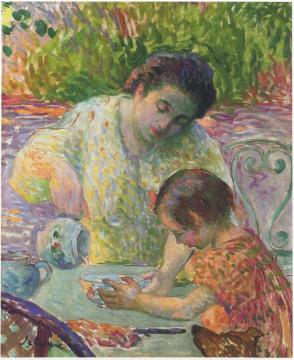 Lunchtime at Lagny Artwork by Henri Lebasque