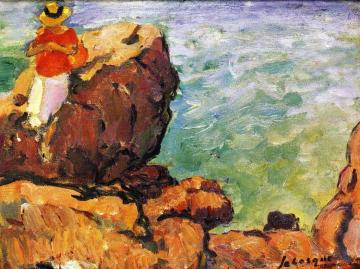 Woman on the Rocks Artwork by Henri Lebasque