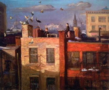 Pigeons Artwork by John Sloan