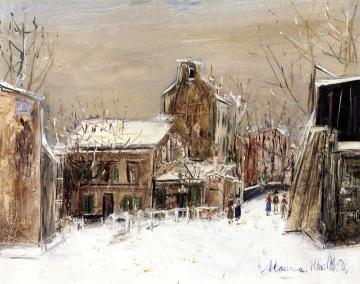 The Lapin Agile Artwork by Maurice Utrillo