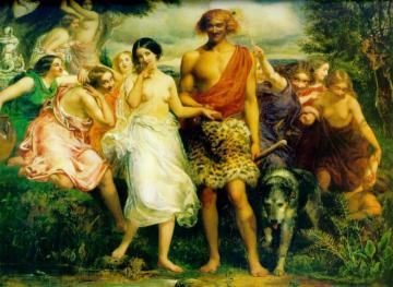 Cymon and Iphigenia Artwork by Sir John Everett Millais