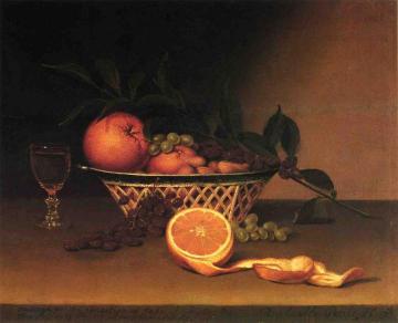 Still Life with Oranges Artwork by Raphaelle Peale