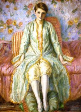 Portrait Of Jane Belo Artwork by Frederick Carl Frieseke