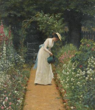 My Lady's Garden Artwork by Edmund Blair Leighton